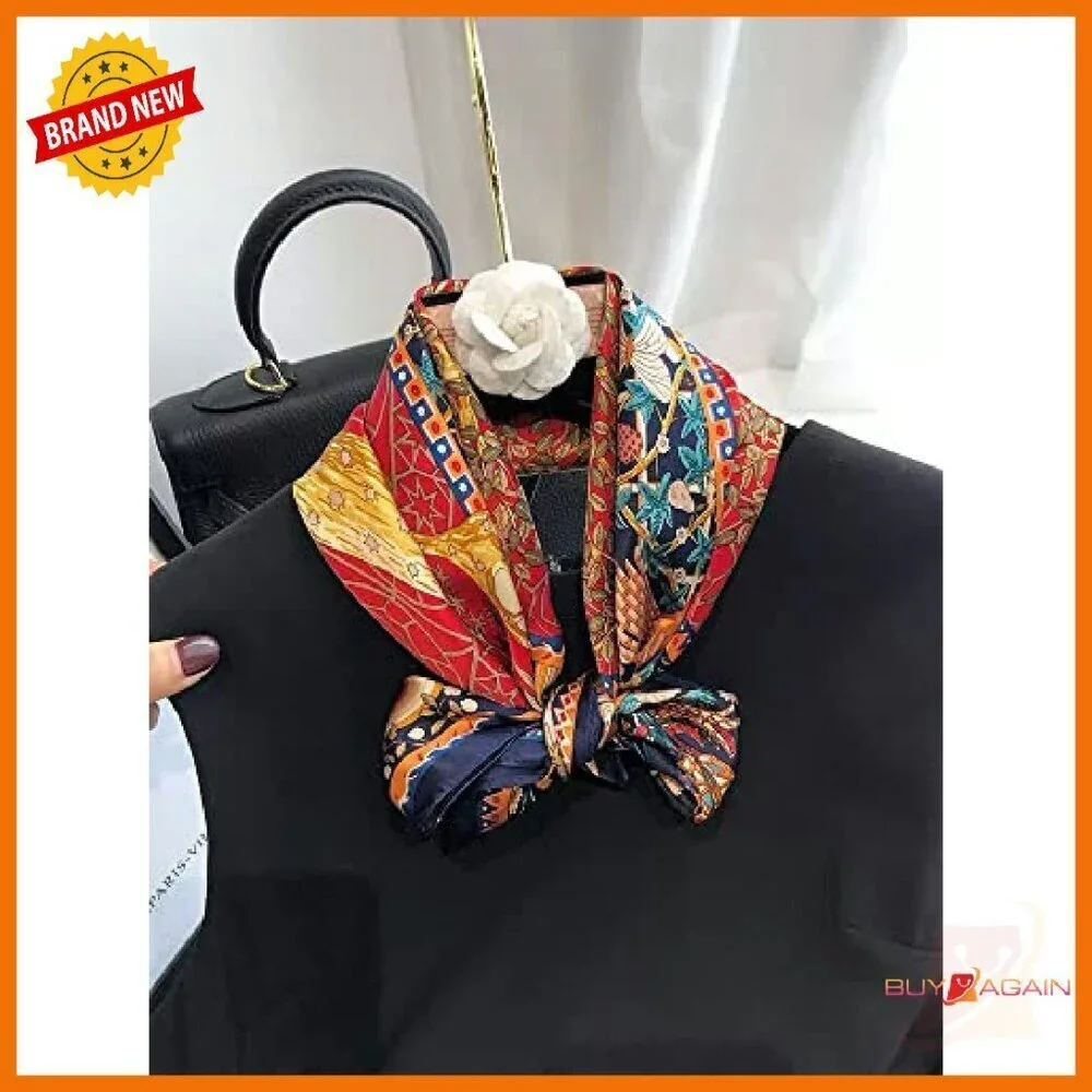 27x27 Mulberry Silk Square Scarf Versatile Fashion Accessory